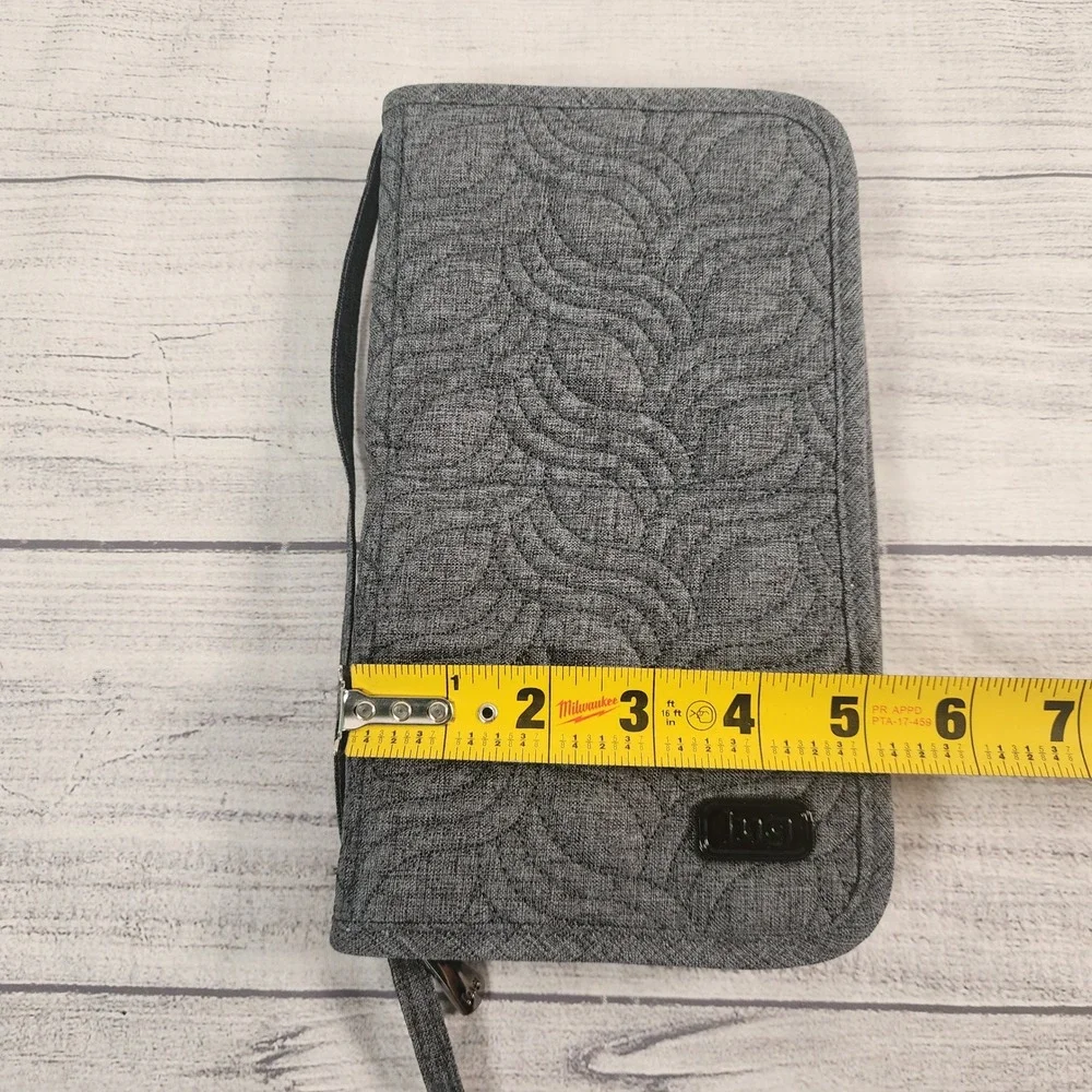 Lug Sleeper XL Jewelry Organizer Travel Case Heather Gray Quilted Paisley